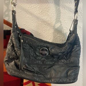 Coach bag, black medium